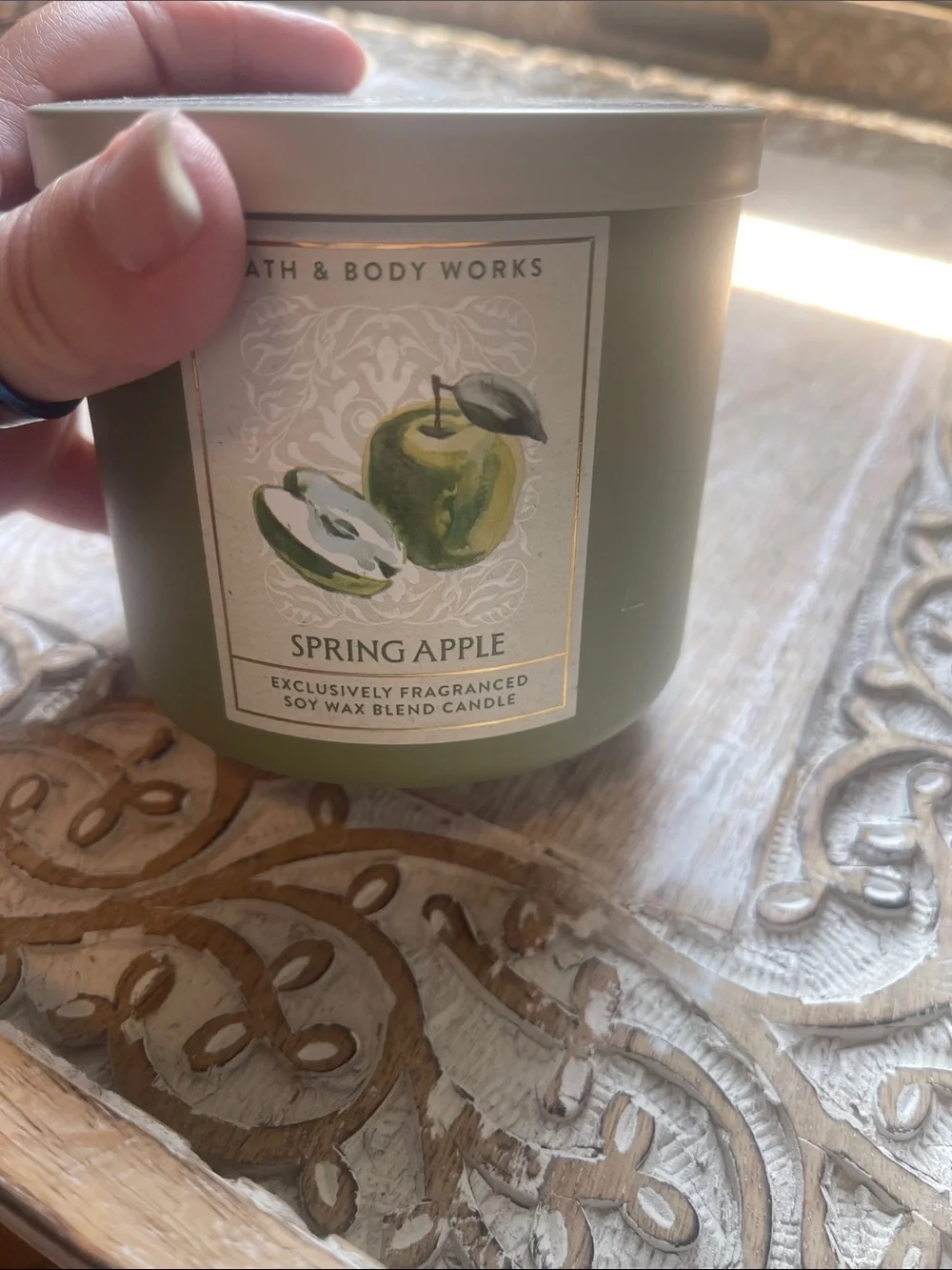 Bath & Body Works Spring Apple Green Candle